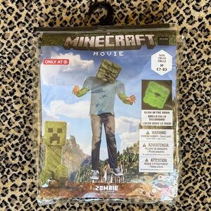 Minecraft Zombie costume (kids M or 7-8) (NWT)